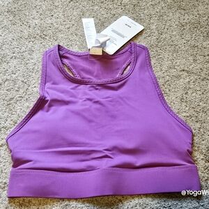 NWT Fabletics Trinity high impact sports bra XS orchid purple triple back pocket